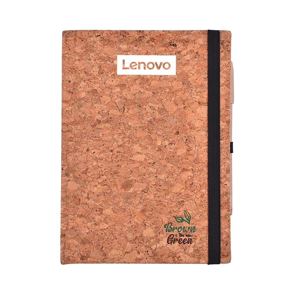 EcoKraft Eco Friendly Notebook- Natural Cork- A5- 210 Pages